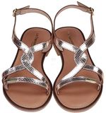 Les tropeziennes par M. Belarbi Les Hastral Leren sandalen goud