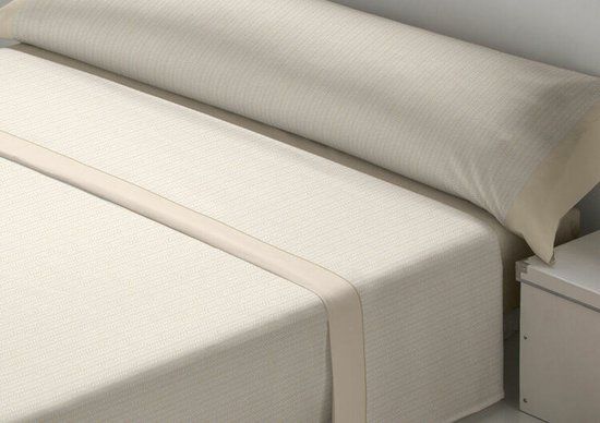 19555 Set beddengoed D'Or CEBRA Beige Bed van 135 Franela