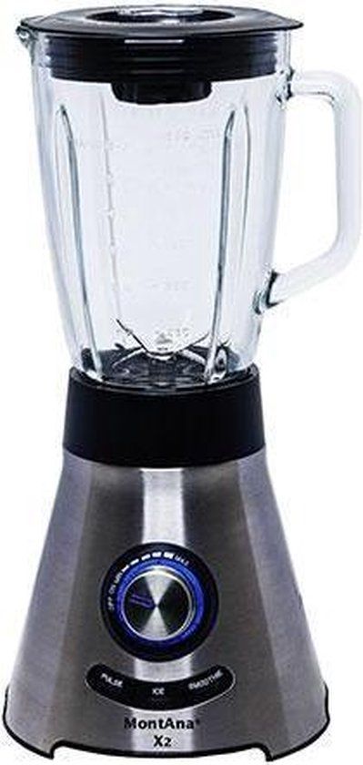 Montana X2 Power Blender - 1000W - Zilvergrijs