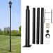 StarTech Zonnepaneelmast - Mast voor straatverlichting - 4 meter hoog - 114/76 mm diameter - IJzer - Geschikt voor buitengebruik - Parkeerplaatsen