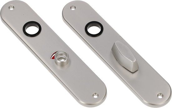 AMI Langschild - vrij/bezet - ovaal - 200x43x7mm - WC 72/8 - aluminium F-1