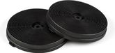 Klarstein Actief Koolfilter voor Afzuigkap - Set van 2 - Ø18,5 cm - Zwart