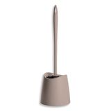 TATAY Toiletborstel standaard, polypropyleen, zwarte borstel, BPA-vrij, gemaakt in Spanje. taupe Afmetingen: 12 x 12 x 38 cm