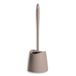 TATAY Toiletborstel standaard, polypropyleen, zwarte borstel, BPA-vrij, gemaakt in Spanje. taupe Afmetingen: 12 x 12 x 38 cm