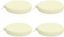 vidaXL - Coussin d'assise - SOEST - 4 pièces - 100% Polyester - Crème - Ø 40 x 7 cm