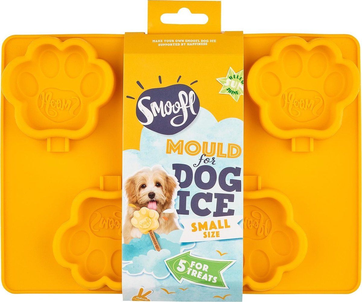 Smoofl Ice Mould for Dogs - Small - Orange