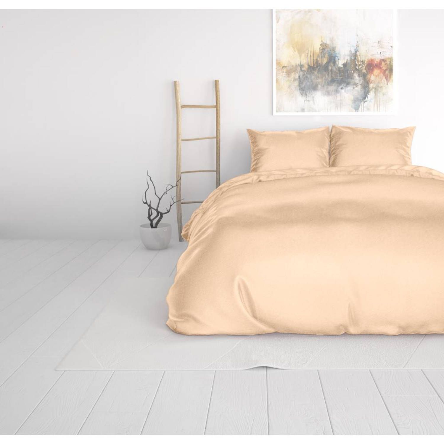 Sleeptime Beauty Skin Care Dekbedovertrekset - Lits-Jumeaux 240x200/220 + 2 kussenslopen 60x70 - Taupe - Satijn