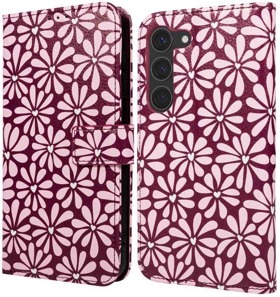 imoshion Design Bookcase voor de Samsung Galaxy S23 - Bloom Love Blush