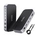MOKiN Laptop docking station 16 in 1 USB C dual monitor docking station met 2 HDMI 4K DP VGA RJ45 100W PD voor LED Surface Lenovo
