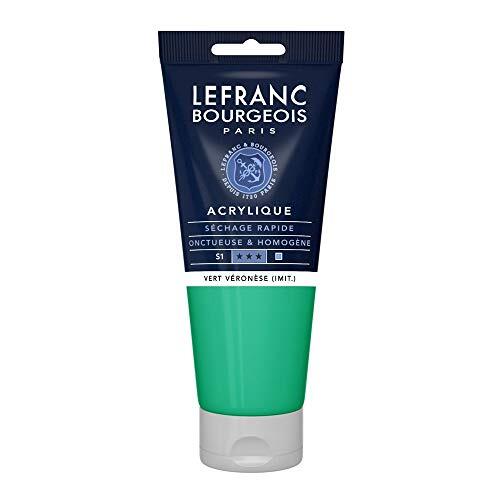 Lefranc & Bourgeois Lefranc Bourgeois 300463 fijne acrylverf, hoog gepigmenteerd, goede dekking, romige homogene textuur - 200ml tube, Veronese Green Shade