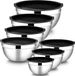 Set de 7 bols mélangeurs en acier inoxydable sans marque