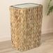 Rattan 12 liter poubelle avec couvercle rabattable pour la cuisine