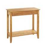 HAKU Console eiken, Massief hout - B 75 cm x H 75 cm x D 35 cm, Traditioneel