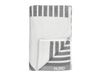 Nordic Nest NJRD Serviette de bain rayée 100x150 cm Gris