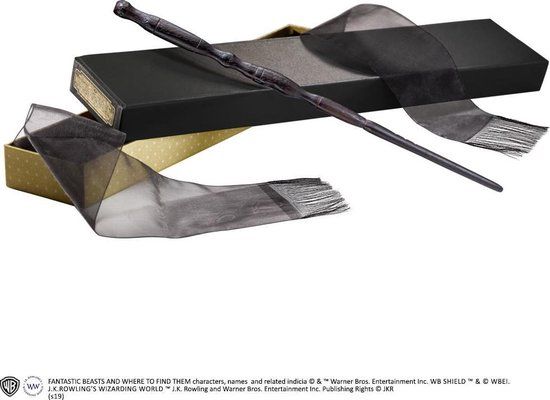 Noble Collection Fantastic Beasts: The Crimes of Grindelwald - Vinda Rosier's Wand Replica - Brown, Plastic