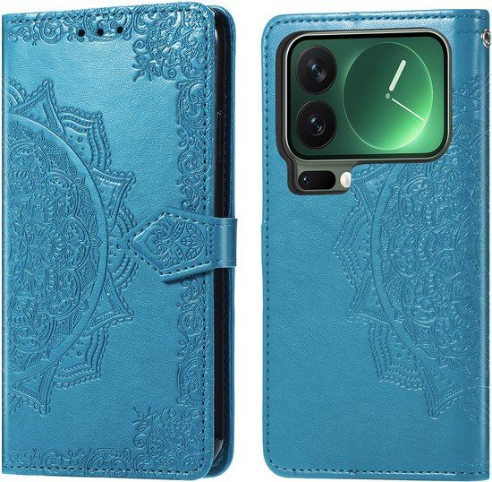 imoshion Hoesje - Geschikt voor Xiaomi 17 Pro Max - Mandala Bookcase - Turquoise