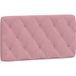 Tête de lit en velours rose 100 cm