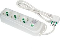 Fanton 474604ECO, 1.5m, White, 4 AC Outlets