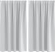 vidaXL Blackout Gordijnen met Ringen 2 stuks Lichtgrijs 140 x 140 cm