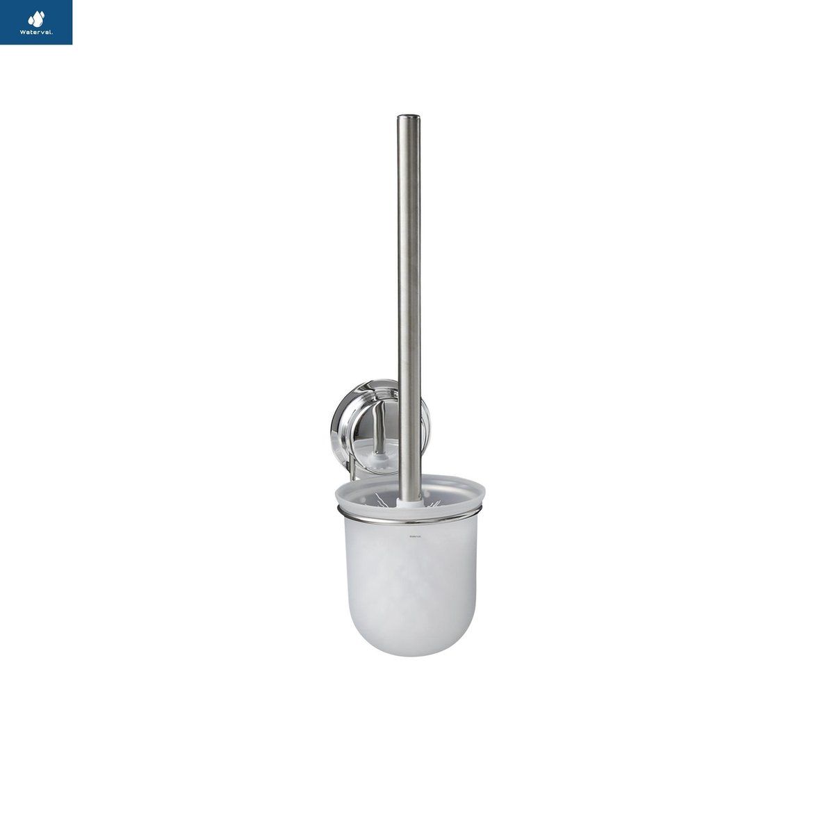 Waterval WC-Borstel Hangend Zuignap RVS - Toiletborstel met Zuignaphouder - RVS Design - Optimale Hygiëne