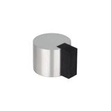 EVI Herrajes I-193 Zelfklevende Deurstopper van Staal met Zwarte Beschermrubber Ø24x20 mm
