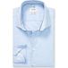OLYMP Level Five Garment Washed Body Fit Overhemd blauw, Effen