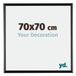 Your Decoration Cadre photo 70x70 cm Plastique Noir Brillant Bordeaux