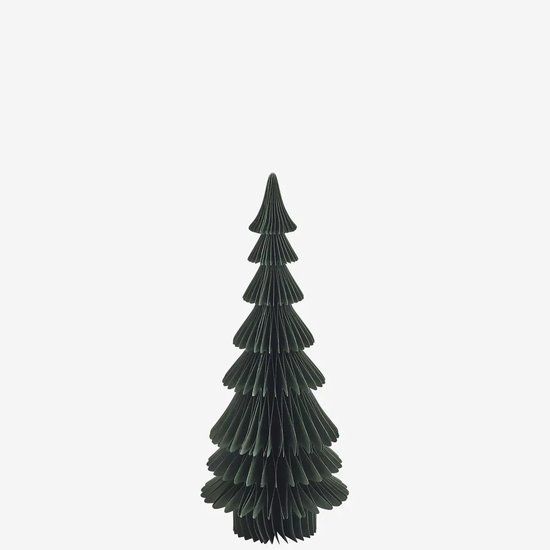 Madam Stoltz Staande Papieren Kerstboom Groen 67 cm
