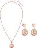 PURELEI Sieradenset Mahina Club Lei Edition Roségoud Staal Vrouwen Ketting en oorbellen