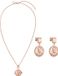 PURELEI Sieradenset Mahina Club Lei Edition Roségoud Staal Vrouwen Ketting en oorbellen