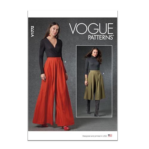Vogue Patterns V1772A Misses Rok/broek - Wit - S-M-L-XL-XXL