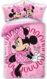 Disney Minnie Mouse Halantex Roze Minnie Mouse Dekbedovertrek - 140 x 200 cm - Katoen - 70 x 90 cm
