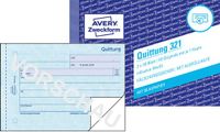 Avery 302 Kwitantieblok A6 Dwars Wit