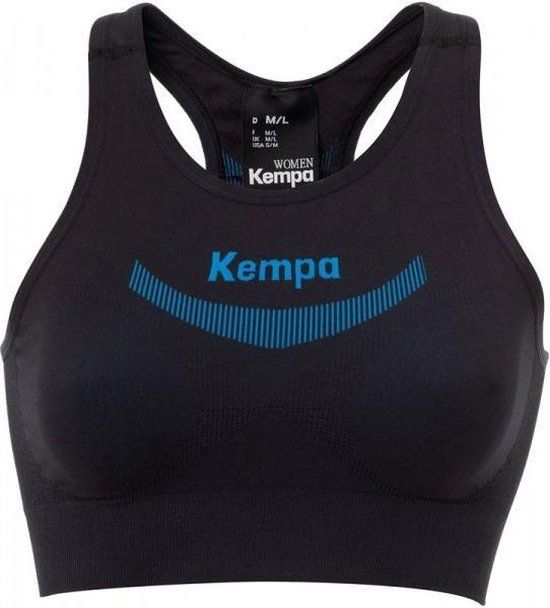 Kempa Attitude Pro Top Dames - Zwart / Blauw - XL