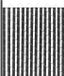 Lames de confidentialité sans marque pour clôture en treillis - Lames verticales en HDPE 174 cm - Double paroi - Avec verrouillage au sol - Noir