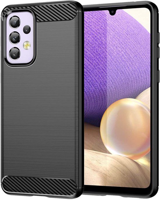 DLH Back Cover voor Samsung Galaxy A33 5G - Siliconen - Zwart