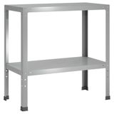 vidaXL - Planttafel - 60 x 40 x 80 cm - Gegalvaniseerd staal - zilver