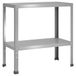 vidaXL - Planttafel - 80 x 40 x 80 cm - Gegalvaniseerd staal - zilver