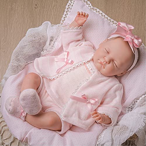 JCtoys Berenguer Classics Limited Edition | \"Babylin\" babypop, 46 cm, roze jurk (01002)