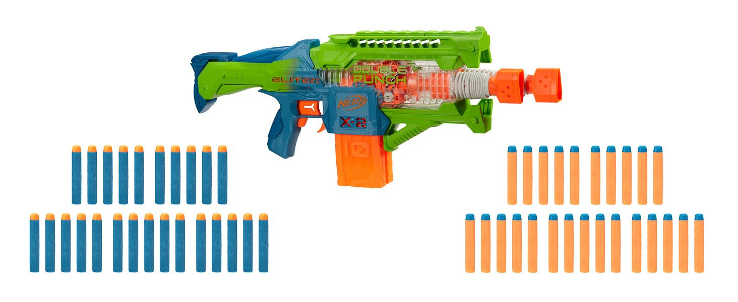 Nerf Elite 2.0 Double Punch Blaster - 2023 Edition