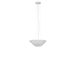 Forestier Nebulis Lampe suspendue XS, longueur 40 cm, blanc, soie