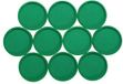 MAUL Magneet rond 10 stuks 1 kg kunststof Ferriet bruchsicher lackiert Ø 2.9 x 1.2 cm groen