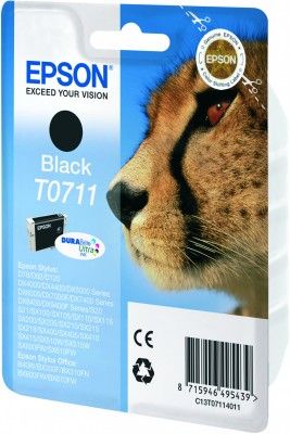 Epson T0711 Black Ink Cartridge - Original