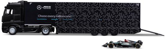 Bburago Mercedes-Benz F1 Racing Transporter W15 2024 Russell 1:43