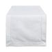 DII 100% katoen, machinewasbaar, alledaagse hemstitch keukentafelloper voor diners, evenementen, decor, 14 x 72 stuks, wit