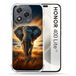Cokitec Versterkte hoes voor Honor 400 Lite 5G Animal Elephant Savane