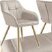 tectake® Stoel Marilyn - Taupe