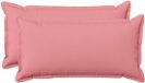 vidaXL Kussensloop - Roze - 40 x 80 cm - 2 stuks