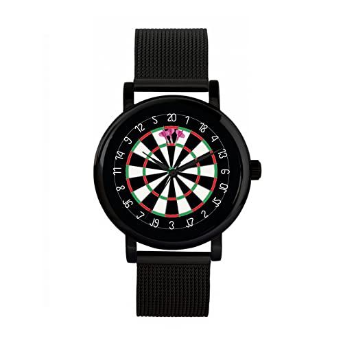 Toff London Roze dartbord 180 horloge - 5059911117708