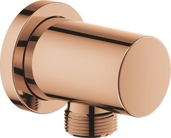 GROHE Rainshower Aansluitbocht Rond - Warm Sunset (brons) - RVS